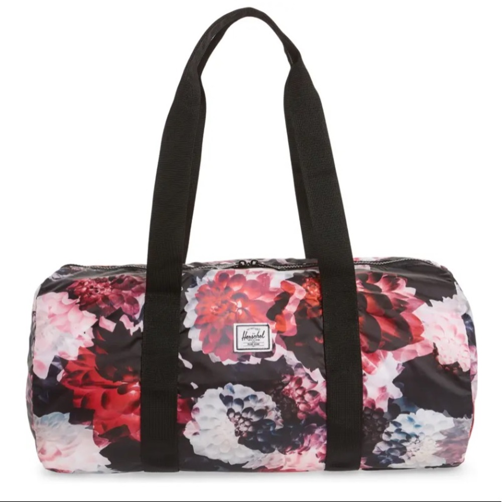 Herschel Packable Duffle Midnight Floral